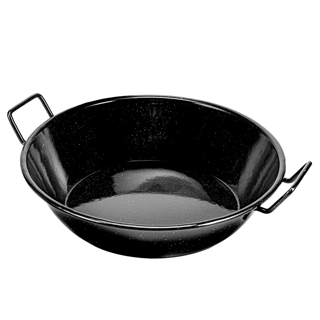 Indian Iron Kadai Deep Frying Pan Karahi Cooking Pan Kitchen Wok With  Handle UK