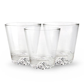 Set Of Three 290ml Short Fill Crystal Glass Tumblers