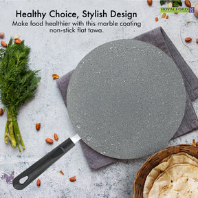 Royalford Flat Tawa Pan Pizza and Flat Bread Plate 