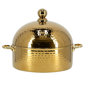 4L Gold Monarch Dome Hot Pot Serving Dish