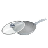 Aluminium Non-Stick Frying Pan with Lid, 24 cm