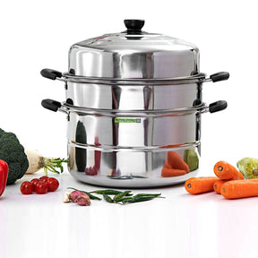 3 Tier Stainless Steel Steamer Pot By Royalford Royalford 