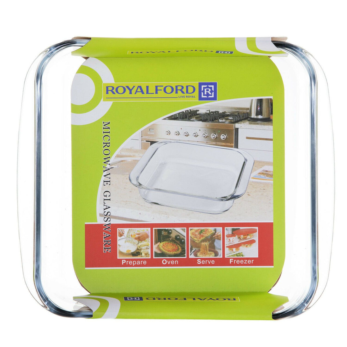 Large Glass Baking Dish 1.5L By Royalford Royalford 