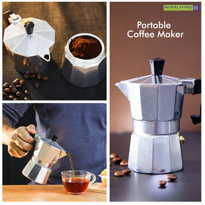 Coffee Maker Percolator Moka Pot by Royalford Royalford 