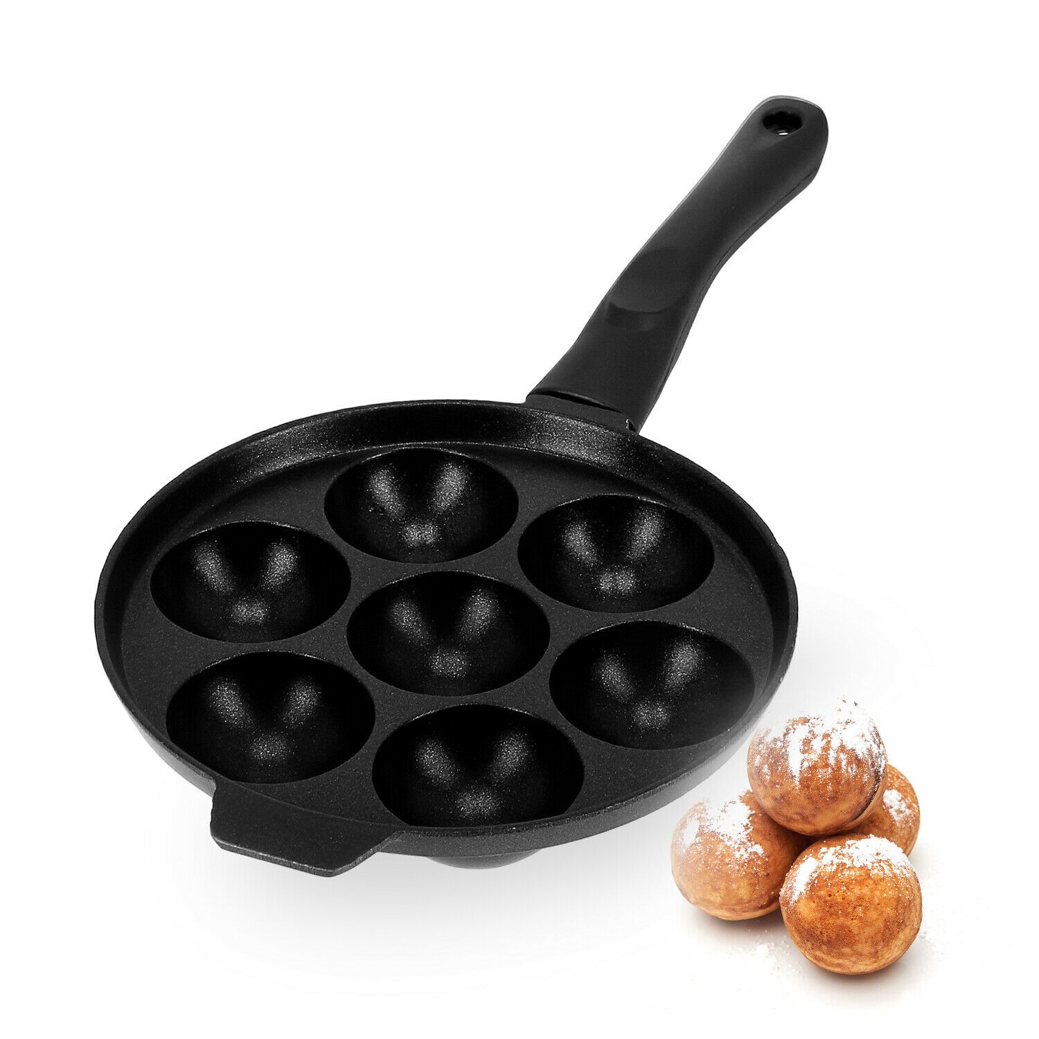 Non-Stick Aebleskiever Poffertjes Frying Pan by Royalford Royalford 